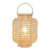 Inspire Floki Table Lamp 27cm with Natural Rattan Design and E27 Socket